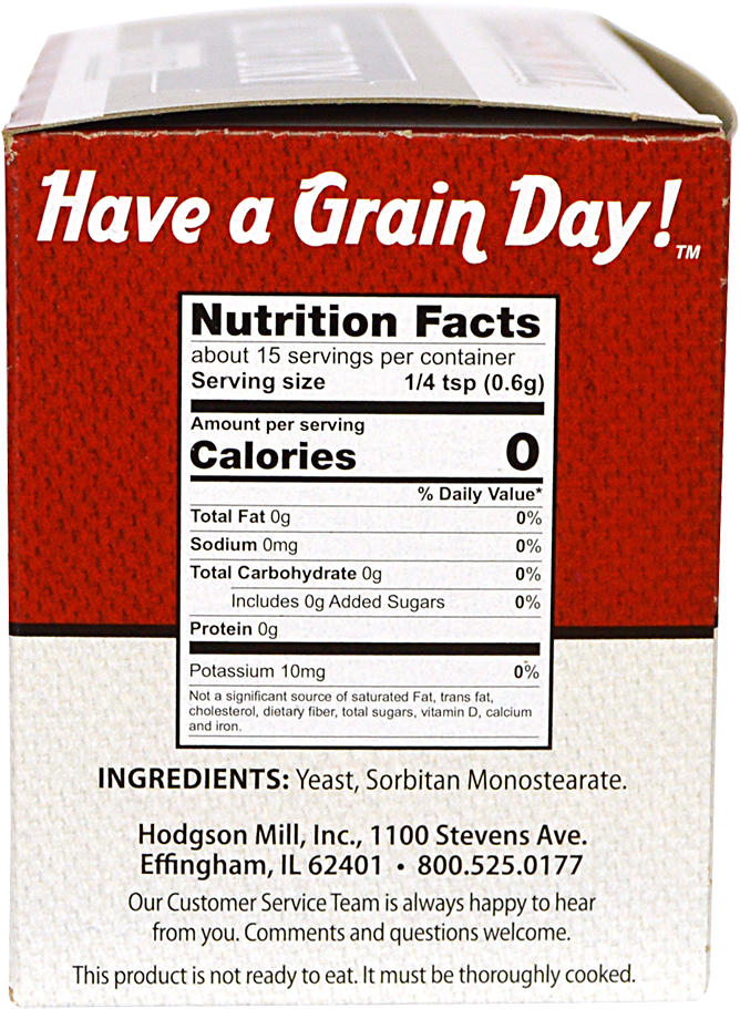 Active Dry Yeast Hodgson Mill Whole Wheat Blueberry Muffin Mix 6 Oz