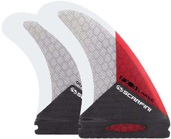 Fx3 Carbon Thruster Set - Scarfini Fins - Fx3 Quad (futures) - Red - Medium/large (600x600), Png Download