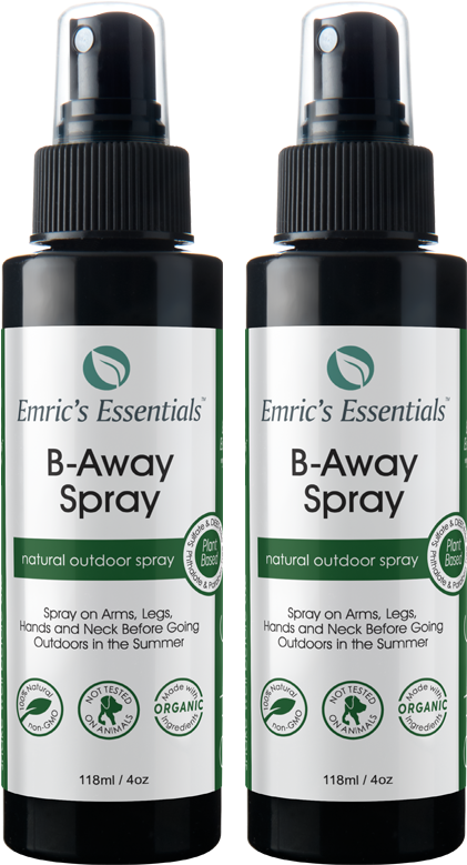 2 Bottles Of Emric's Essentials Bug Spray For - Emric's Essentials Herbal Bug Spray (600x900), Png Download
