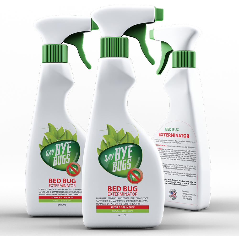 Bed Bug Extermination Spray - Say Bye Bed Bugs Spray (1000x986), Png Download