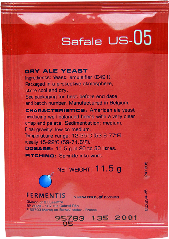 Fermentis Brewing Yeast - Dry Yeast Us 05 (800x800), Png Download