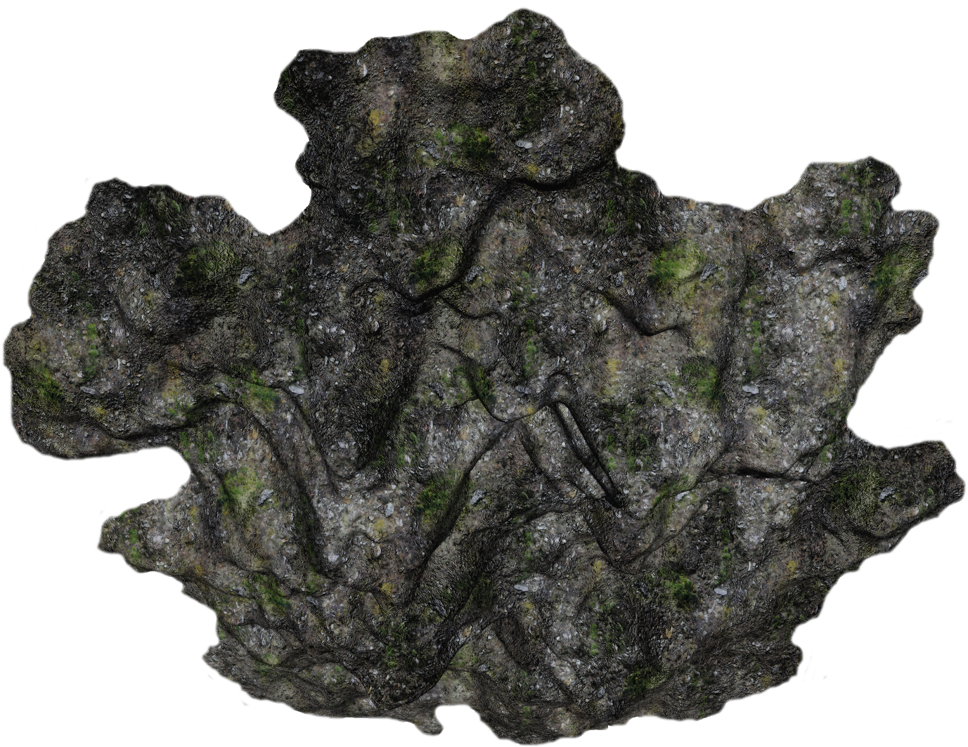 Mossycliff7 Blu 06 Feb 2009 - Rock (1405x1092), Png Download