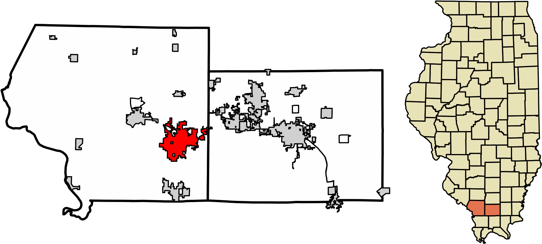 Open - County Illinois (2000x972), Png Download