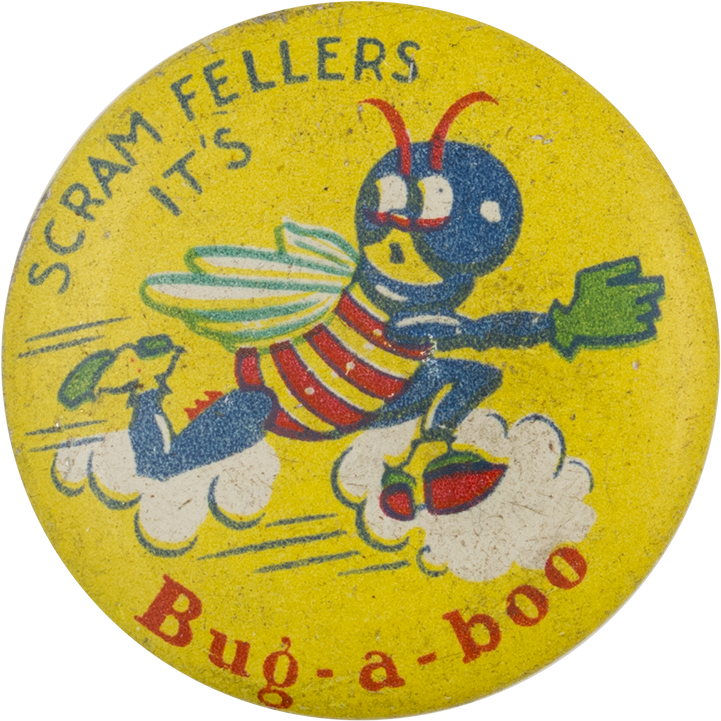 Bug A Boo Advertising Button Museum - Honeybee (1000x929), Png Download