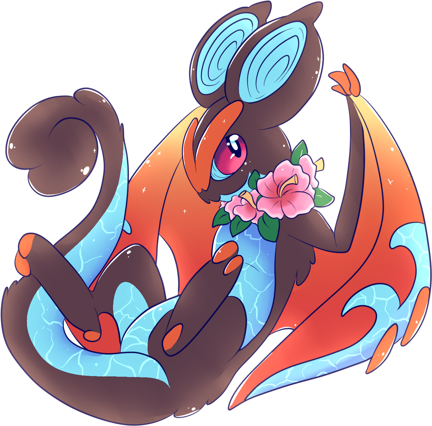 Noivern Alolan Variant - Alolan Noivern (1400x1400), Png Download