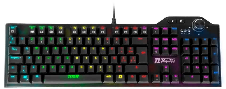 Keyboard Titan Ultra Blue - G-cube Illuminated Mechanical G3 Gaming Keyboard - (1000x667), Png Download