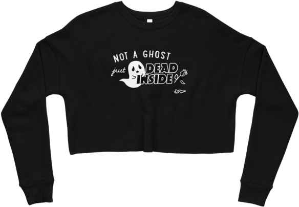 Dead Inside Crop Sweatshirt Dead Inside Crop Sweatshirt - Sweatshirt (600x600), Png Download