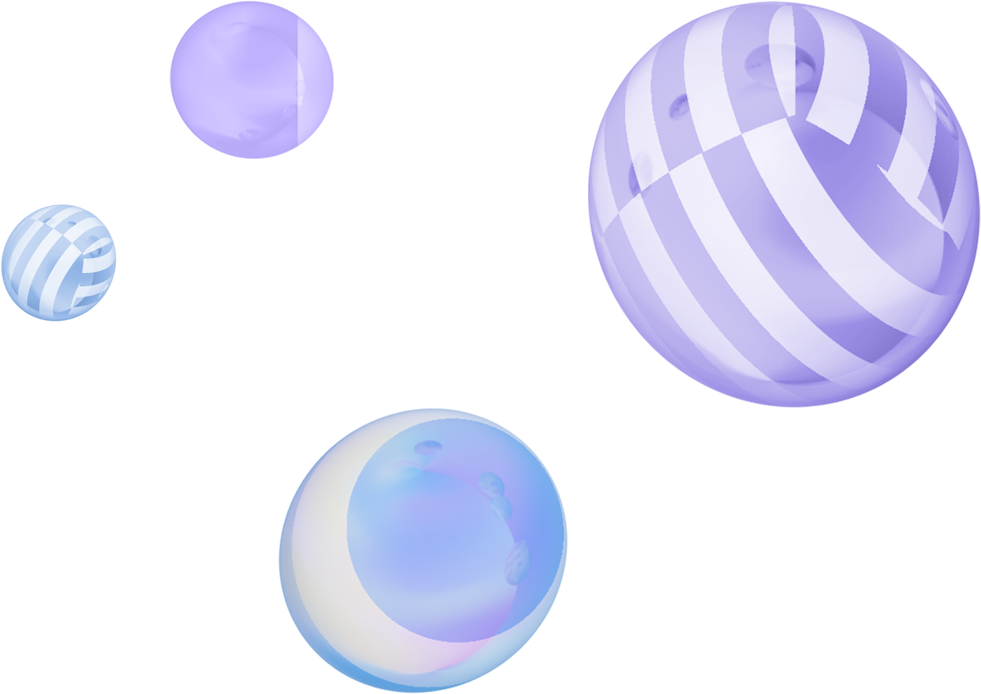الأرجواني C4d كرات المعلقة زخرفة التجارة Png And Psd (2000x2000), Png Download
