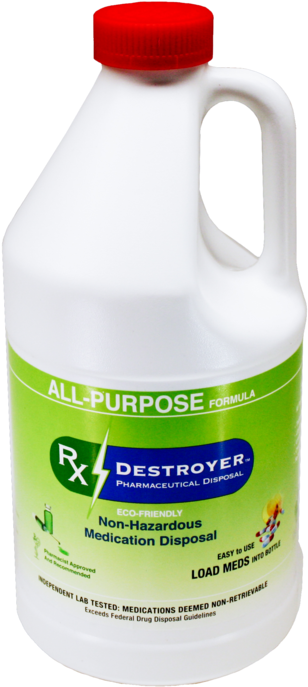 Rx Destroyer™ All-purpose 64oz Bottle Curtis Bay Medical (1200x800), Png Download
