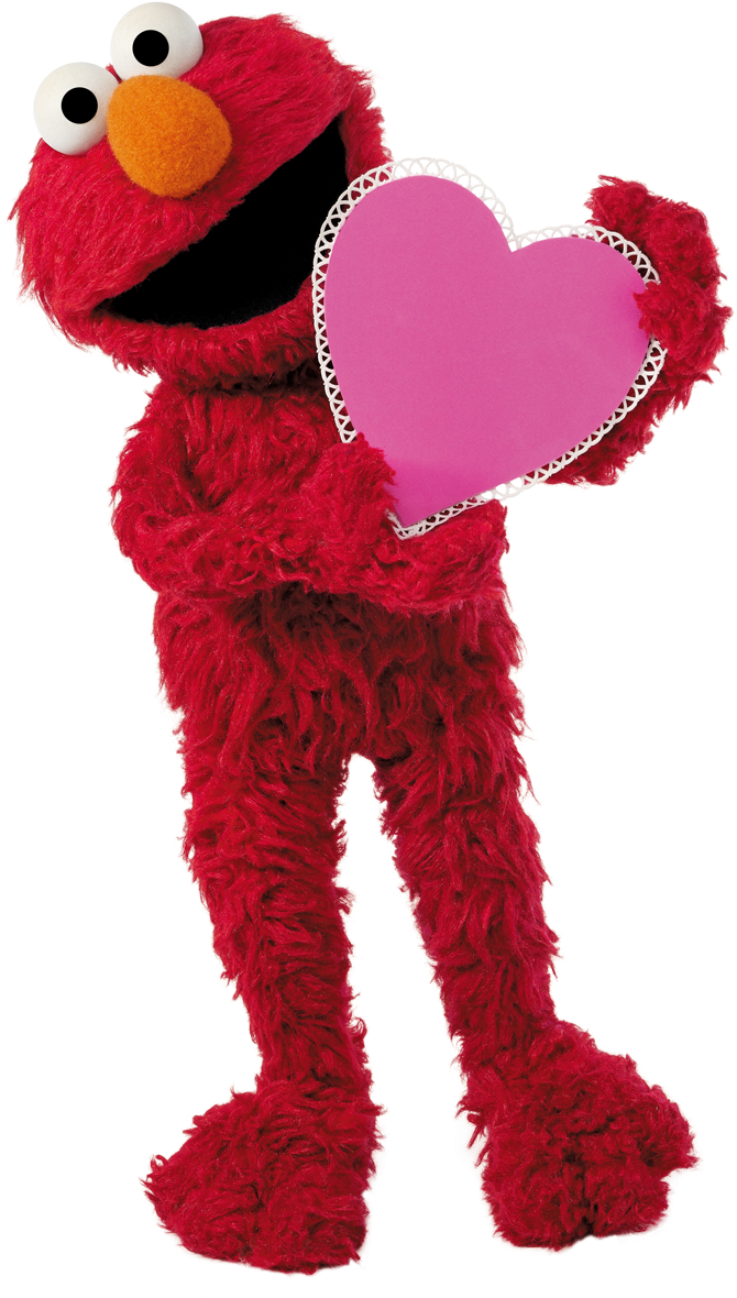 Pbs On Tumblr Sesamestreet Happy Valentine's Day Png (702x1200), Png Download