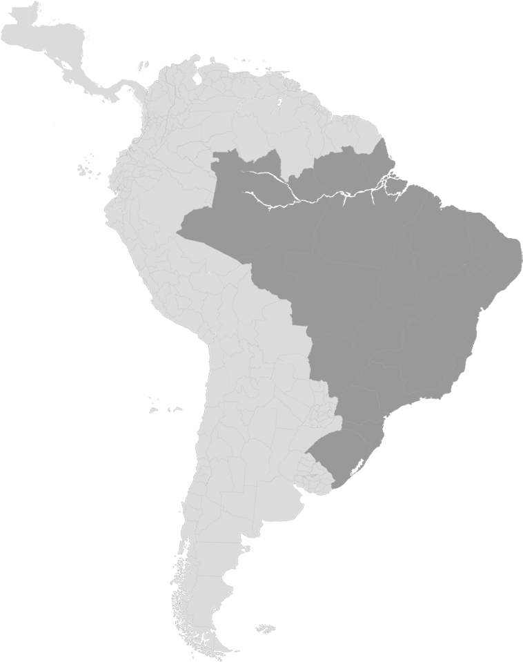 South And Central America (760x980), Png Download