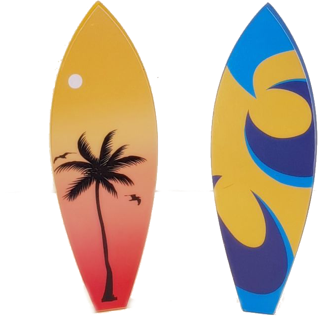 Prancha De Surf Decorativa Opc (739x1000), Png Download