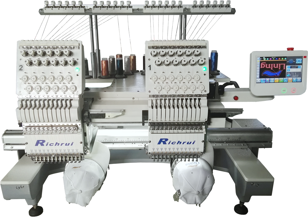 Ru Ftd 1502n Double Head Embroidery Machine (1140x855), Png Download