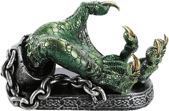 Green Dragon Claw Wine Holder (555x555), Png Download