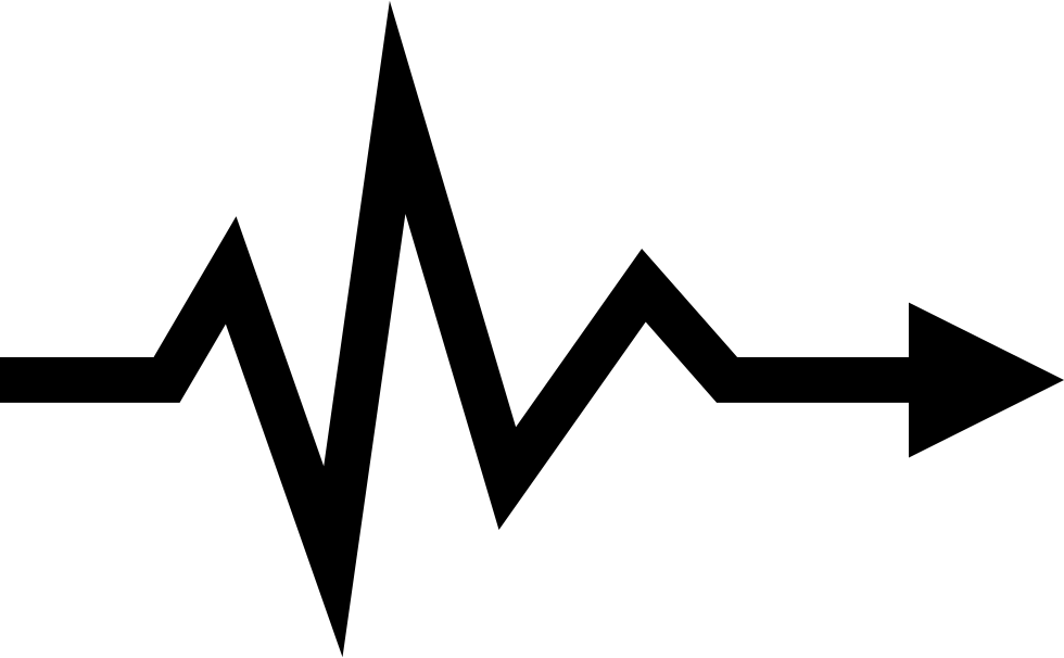 Heartbeat Lifeline Arrow Symbol Comments - Linea De Vida Png (980x606), Png Download