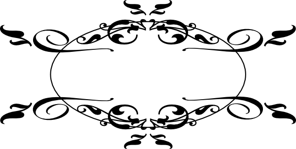 Black Clip Art At Clker Com Vector - Decorative Elements Clip Art (600x302), Png Download