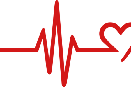 Jpg Black And White Stock Download Wallpaper Beat Full - Heartbeat With Heart Png (450x300), Png Download