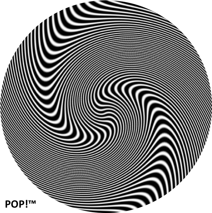 Download Coated Black Swirl Design On An Expanding Stand, Grip, - Optical  Illusion Wallpaper Iphone PNG Image with No Background 