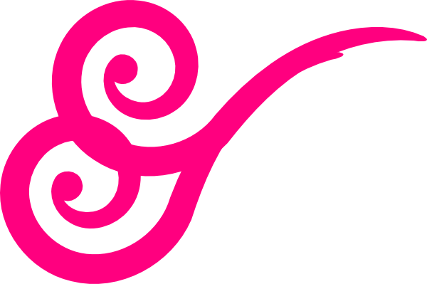 Wind Swirl Gusts Pink Clip Art At Clkercom Vector Online - Thick Swirls Png (600x399), Png Download