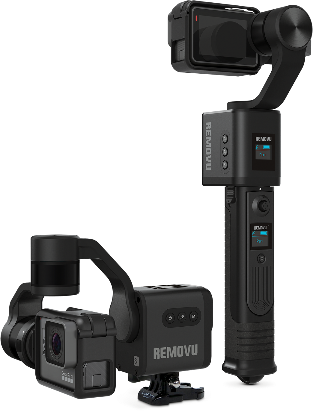 Removu S1 Is A 3-axis Gimbal For Gopro Camera - Gopro Hero 6 Gimbal (1600x1600), Png Download