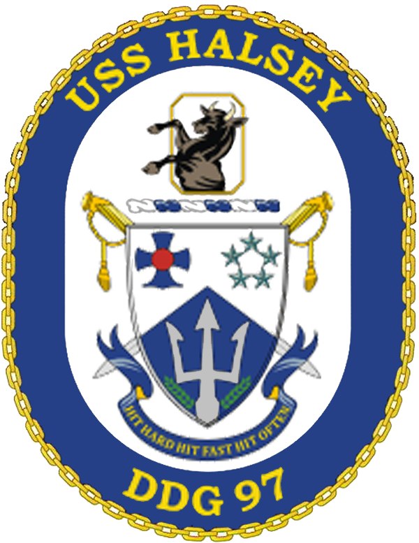 Uss Halsey Ddg-97 Crest - Seal Of Department Of Commerce (600x777), Png Download