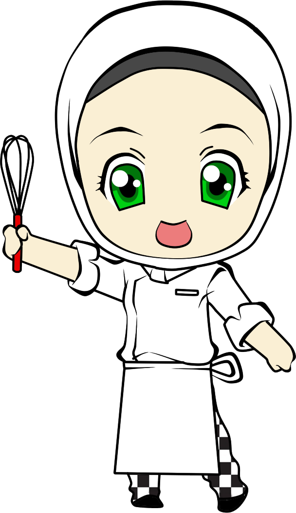 Banner Free Girl Png By Gushagashakun On Deviantart - Chef Cartoon Girl Png (608x1051), Png Download