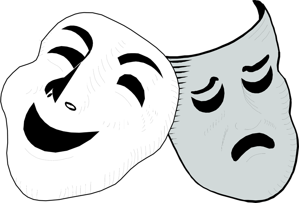 Drama - Drama Masks Transparent Background (958x649), Png Download