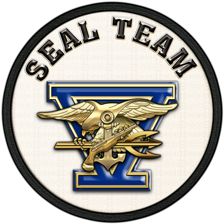 Us Navy Seal Team Five [st5][patch][ - Navy Seal Team 5 Logo (449x450), Png Download
