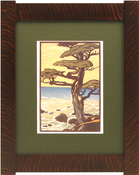 Classic Mission Tenon Wood Frames - Arts Crafts Block Prints (600x600), Png Download