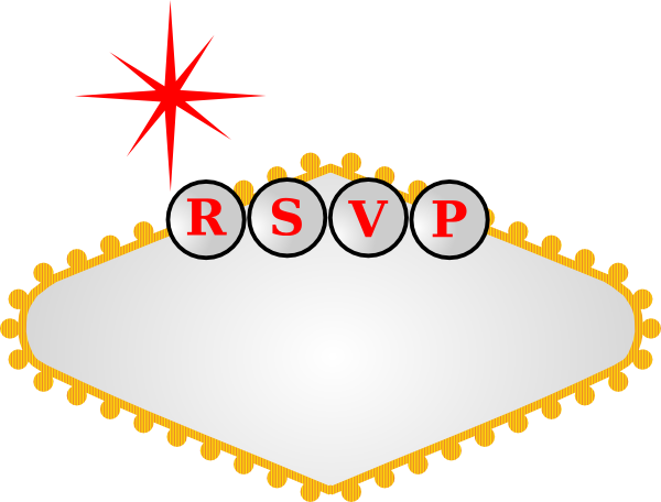 Vegas Sign V (600x456), Png Download