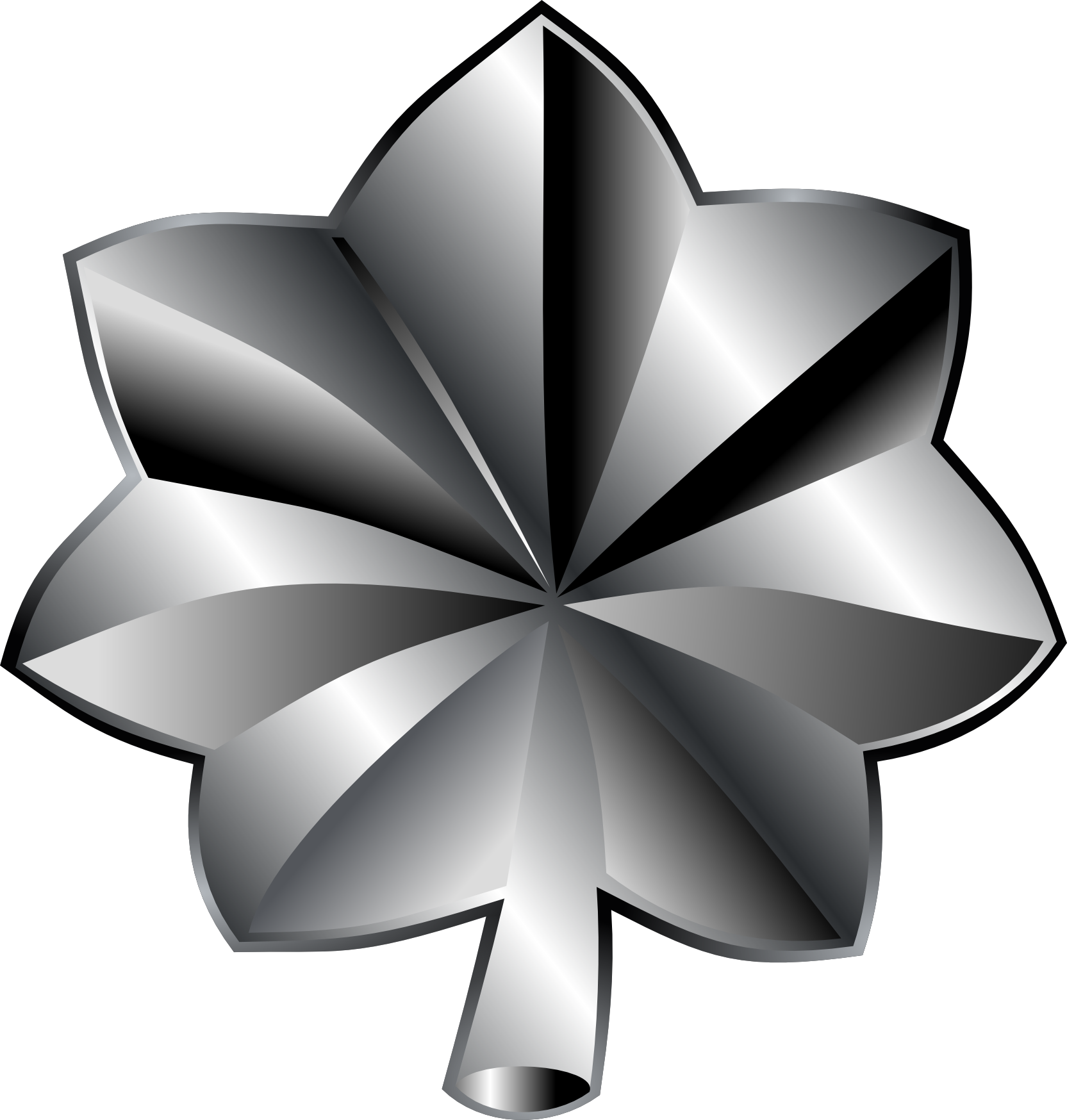 Captain - Lieutenant Colonel Rank (1665x1748), Png Download