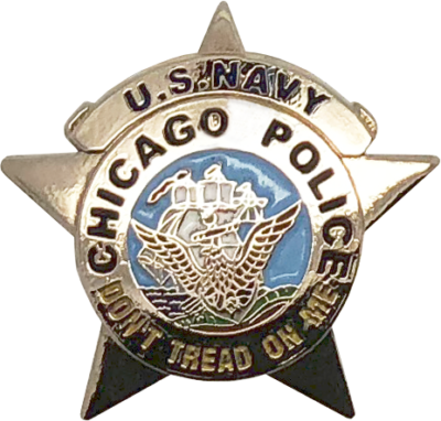 Chicago Police Department Star Lapel Pin - The Cop Shop Chicago (400x382), Png Download