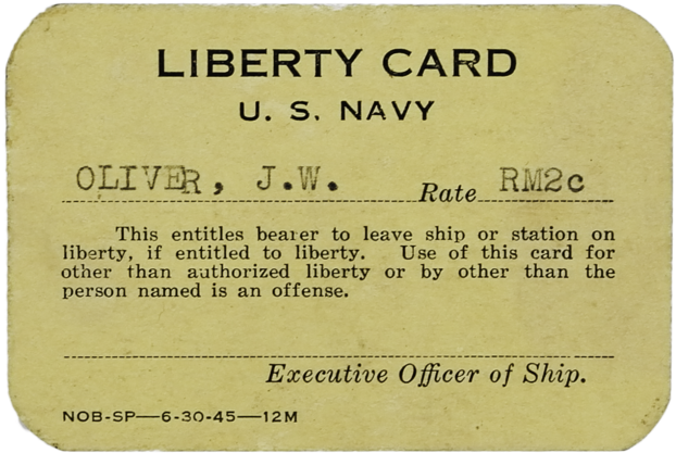 Navy Liberty Card (1000x1250), Png Download