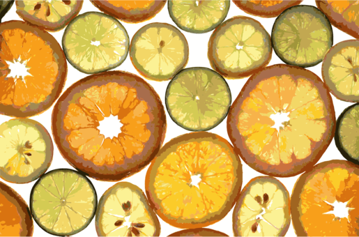 Lemon Fruit Juice Lime Zest - Not A Tessellation (515x340), Png Download