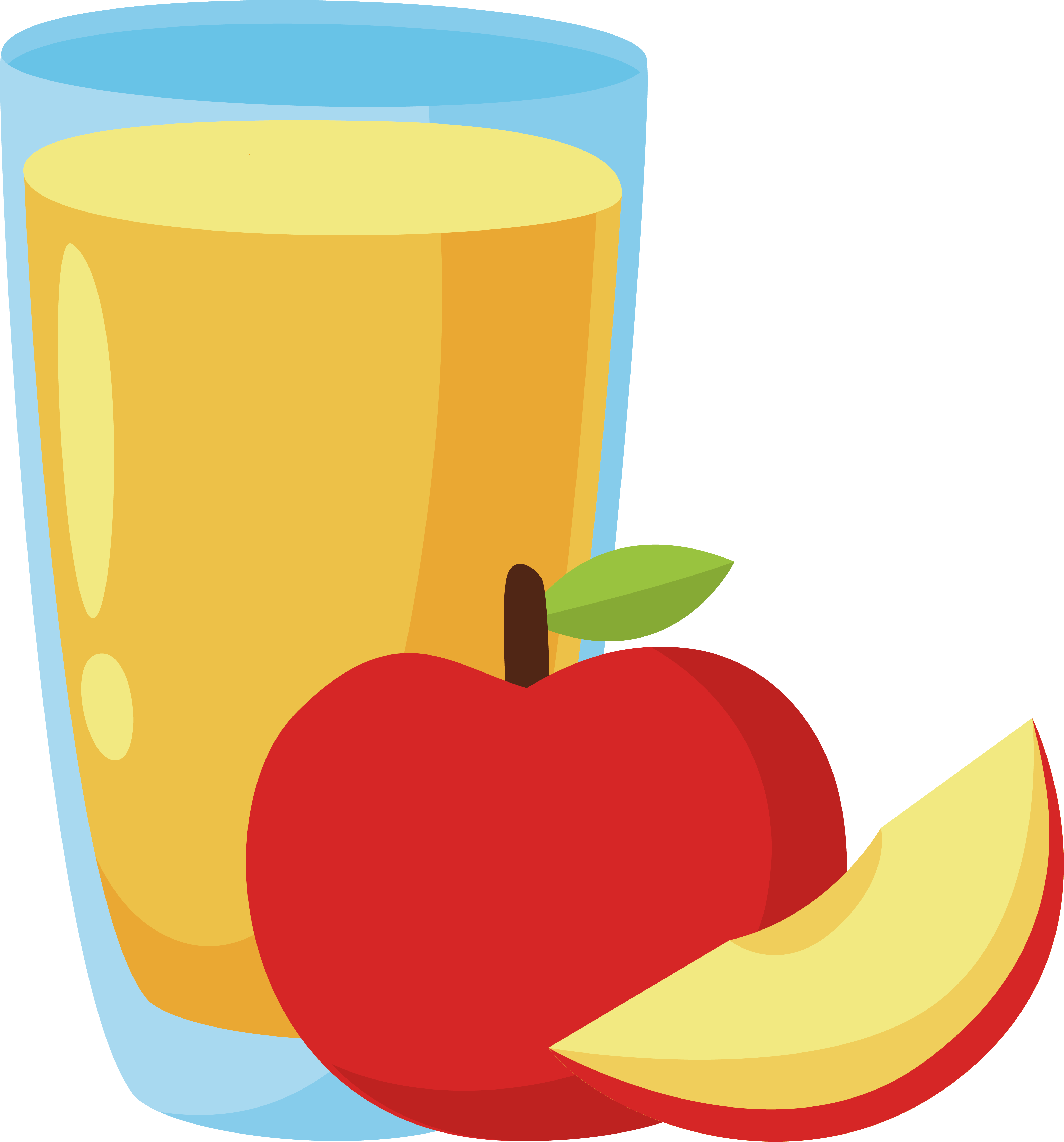 Apple Juice Clip Art - Clip Art Apple Juice (4136x4439), Png Download