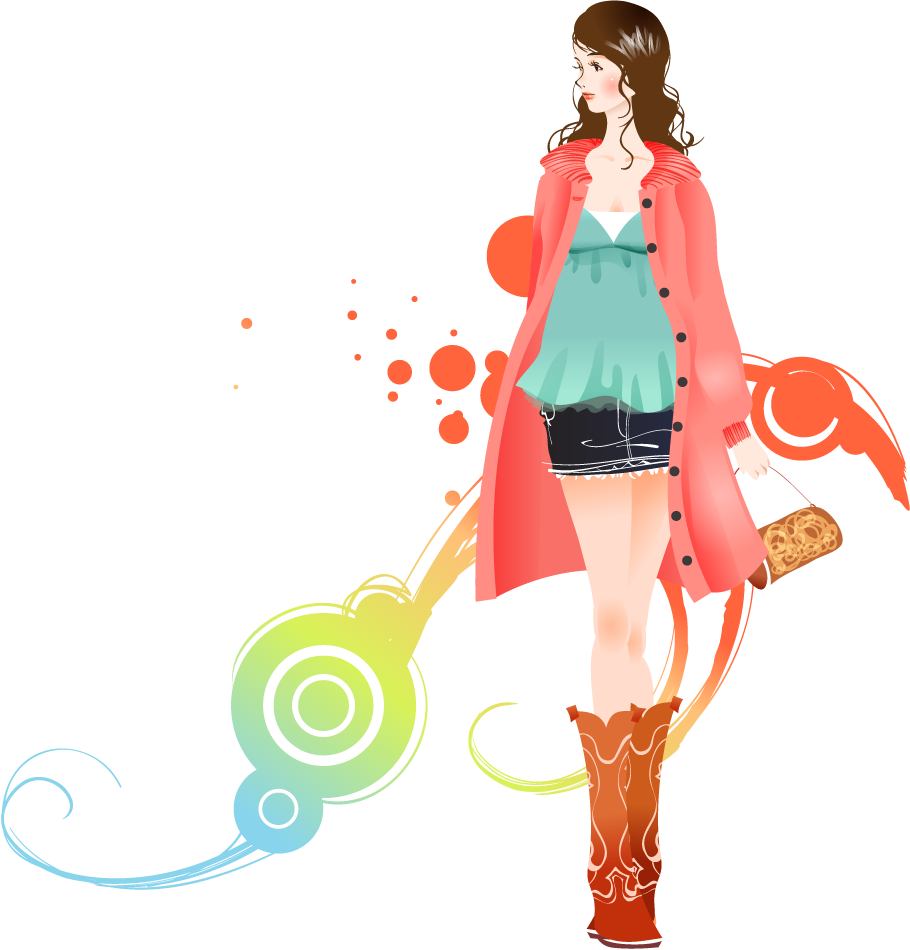 Download Fashion Girl Transparent Background Hq Png - Fashion Icon Png (910x950), Png Download