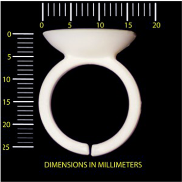 Ezi Scleral Lens Applicator Ring - Scleral Lens (580x435), Png Download