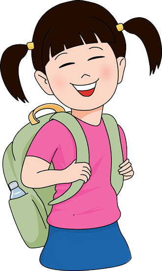 School Girl Clipart Png (330x550), Png Download