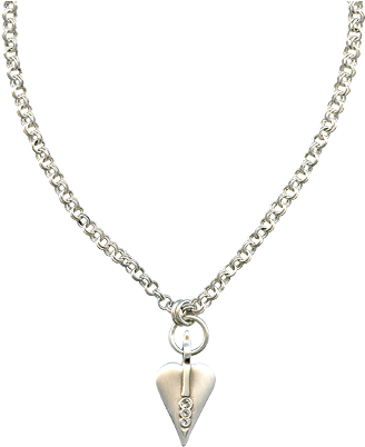 Free Icons Png - Danon Silver Necklace With Swarovski Crystals Heart (360x410), Png Download