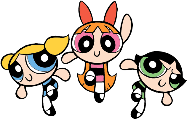Powerpuff Girls - Powerpuff Girls No Background (636x411), Png Download