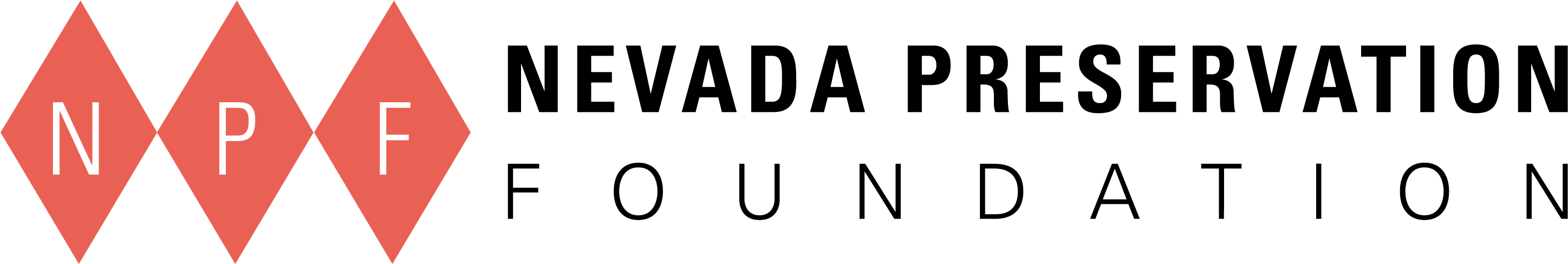 Las Vegas Street Names The History Behind The Signs - Nevada Preservation Foundation Logo (3192x750), Png Download
