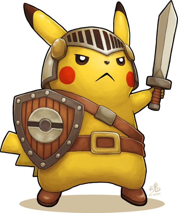 What Other Pikachu Dress Up Would Be Fun To Draw By - Pokemon Knight (600x720), Png Download