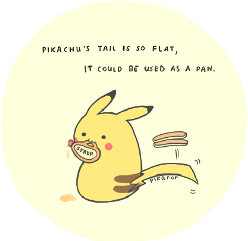 Pikachu, Cute, And Pan Image - Pikarar (500x500), Png Download
