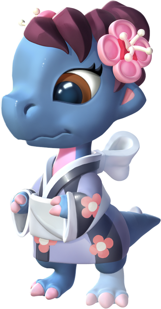 Cherry Blossom Dragon Baby - Cherry Blossom (513x985), Png Download