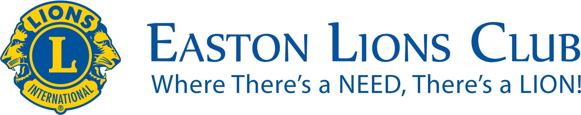 Easton Lions Club - Lions International Square Sticker 3" X 3" (1953x400), Png Download