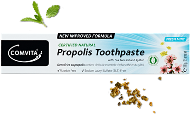 Propolis Toothpaste - Fresh Mint - Comvita Propolis Toothpaste (420x480), Png Download
