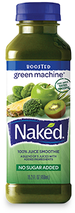 Naked Juice - Naked Green Machine Juice Smoothie - 15.2 Fl Oz Bottle (600x400), Png Download
