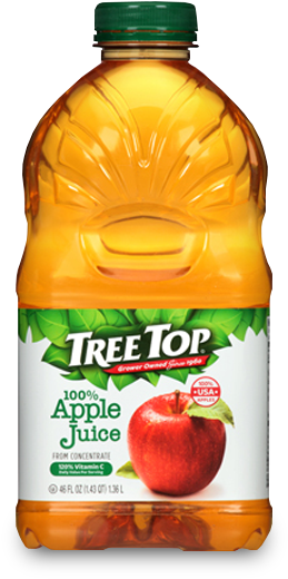 Apple Juice Bottle - 64 Oz Juice Bottle (525x525), Png Download