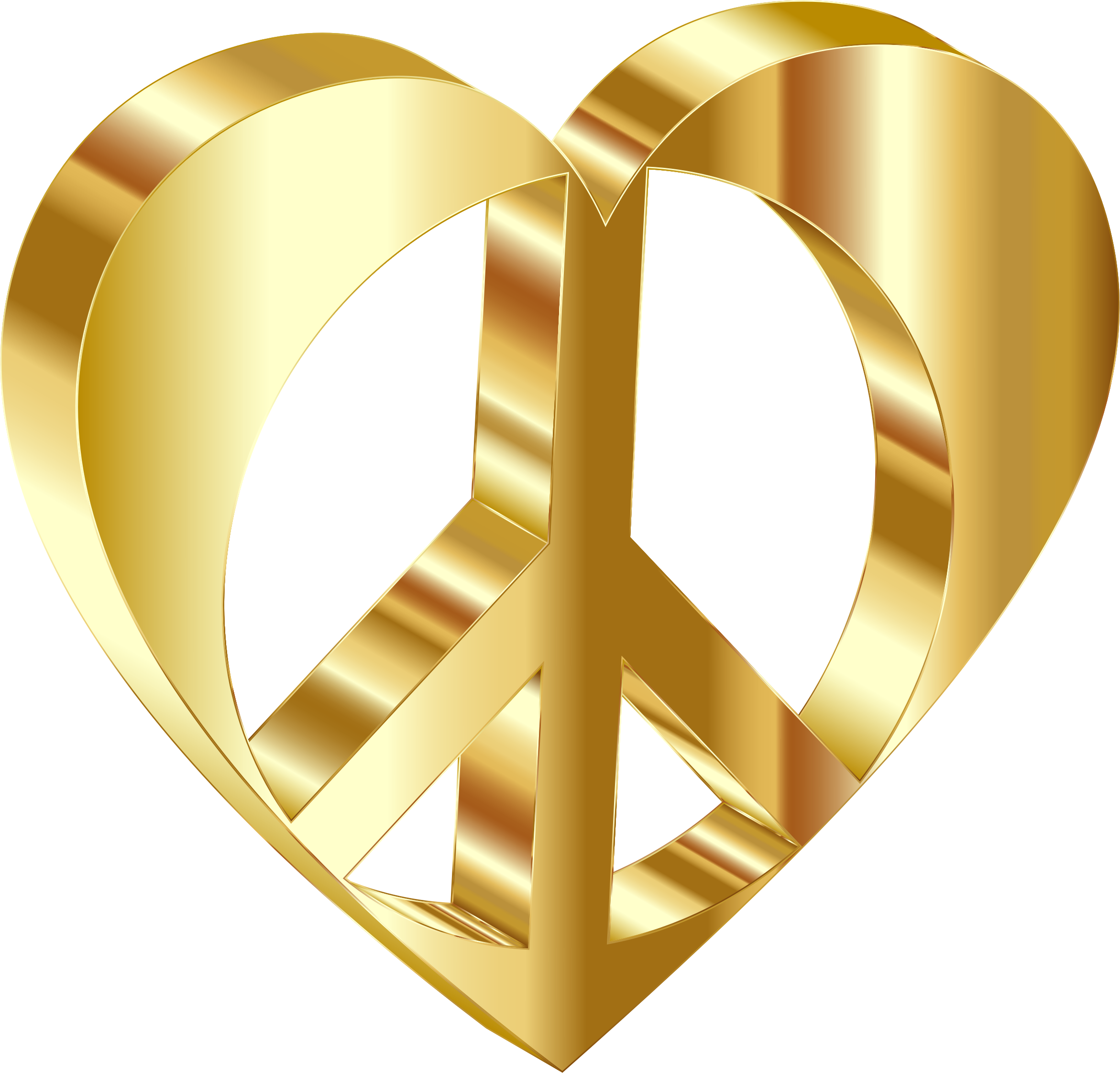 This Free Icons Png Design Of 3d Peace Heart Mark Ii (2342x2244), Png Download