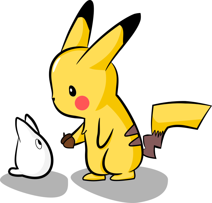 Collection Of Free Pikachu Drawing Hugging Download - Totoro Pikachu (848x810), Png Download